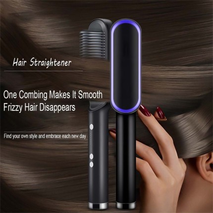 Multifunctional PTC hair care straightening and curling comb