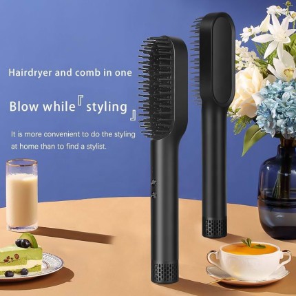 Multifunctional ion hot air straightening comb