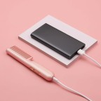 Wireless anti-scald rechargeable straightening comb