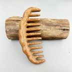 Natural Sandalwood Half Moon Hair Care Wide Tooth Comb