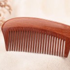 Large handmade natural rosewood hair comb