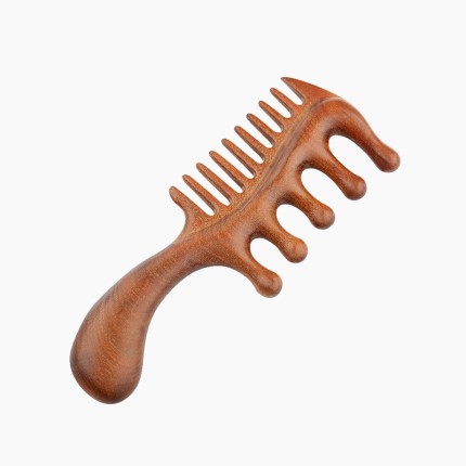 Handmade sandalwood massage comb