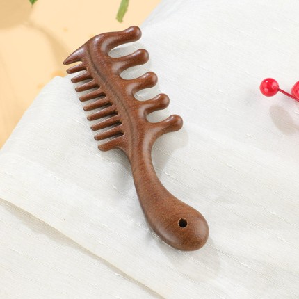 Handmade sandalwood massage comb