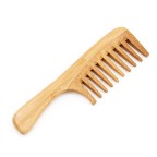 Deluxe Bamboo Long Handled Wide Tooth Hair Comb
