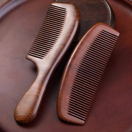 Peach sandalwood hair care anti-static comb