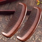 Peach sandalwood hair care anti-static comb