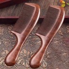 Peach sandalwood hair care anti-static comb