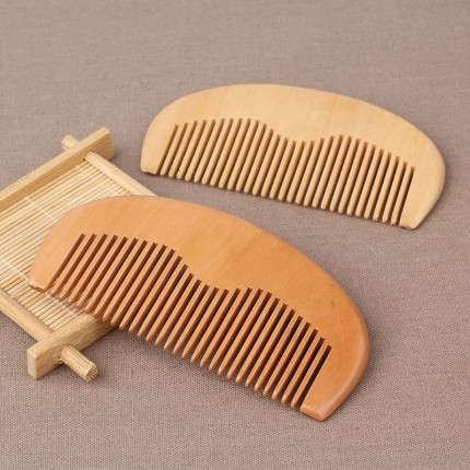 Walnut anti-static beard comb