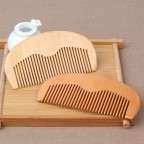 Walnut anti-static beard comb