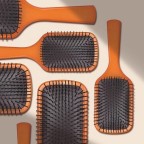 Multifunctional hair comb with natural grass wood handle