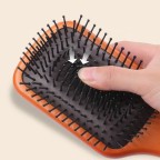 Multifunctional hair comb with natural grass wood handle