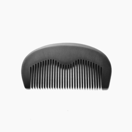 Portable natural walnut beard comb