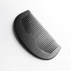 Portable natural walnut beard comb